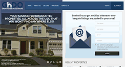 Desktop Screenshot of greathousedealsonline.com